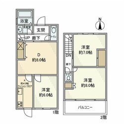 赤羽西戸建の物件間取画像